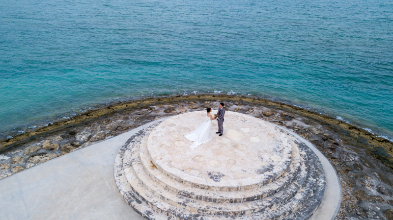 お客様の撮影レポート【おんなそんビーチフォトアルバムパッケージ】★ドローン撮影