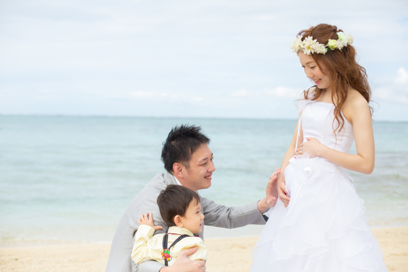 お客様の撮影レポート【ムーンビーチ&チャペルプレミアムフォト】★ご家族同行