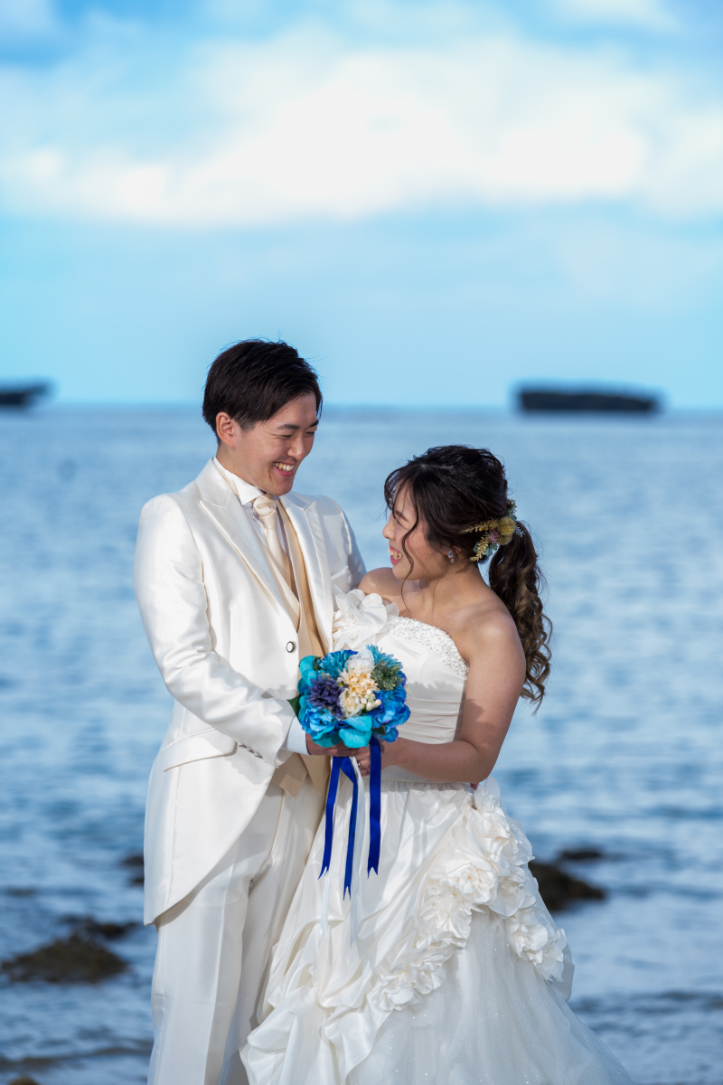 お客様の撮影レポート【おんなそんビーチフォトアルバムパッケージ】★結婚記念