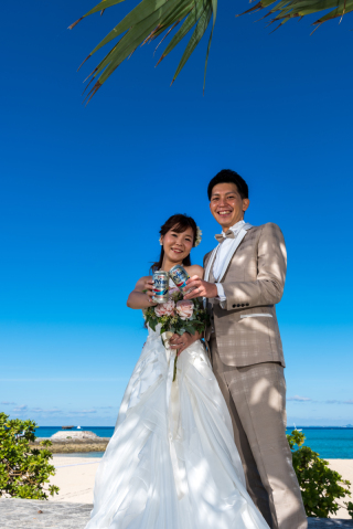 お客様の撮影レポート【おんなそんビーチフォトアルバムパッケージ】★結婚記念