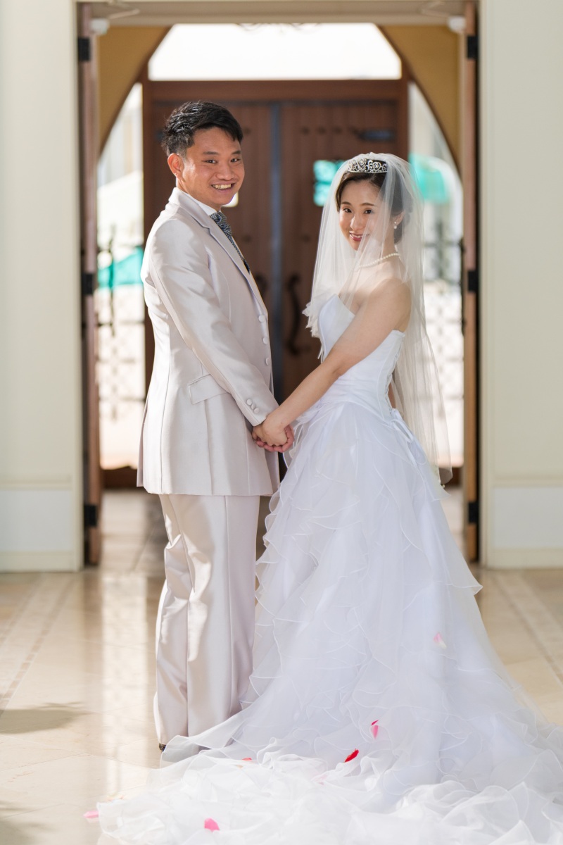 「結婚式のようなチャペルセレモニーフォト」★リザンシーパーク編
