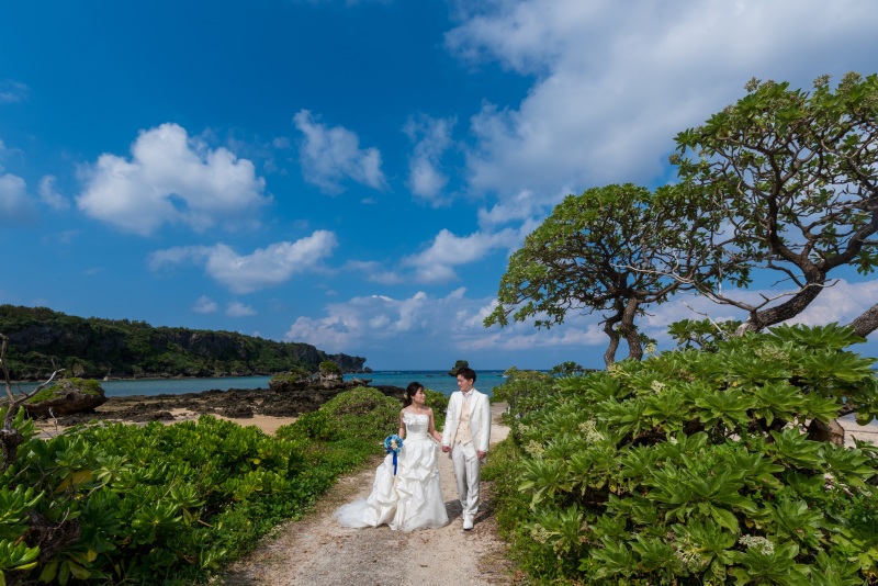 お客様の撮影レポート【おんなそんビーチフォトアルバムパッケージ】★結婚記念