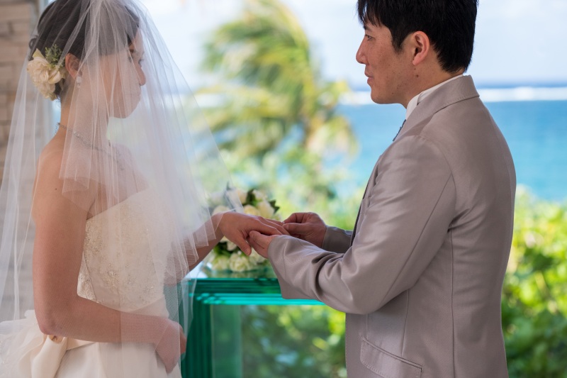 お客様の撮影レポート【ムーンビーチ&チャペルプレミアムフォト】★結婚記念