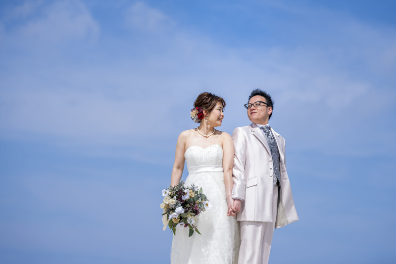 お客様の撮影レポート【おんなそんビーチフォト アルバムパッケージ】★ご結婚記念