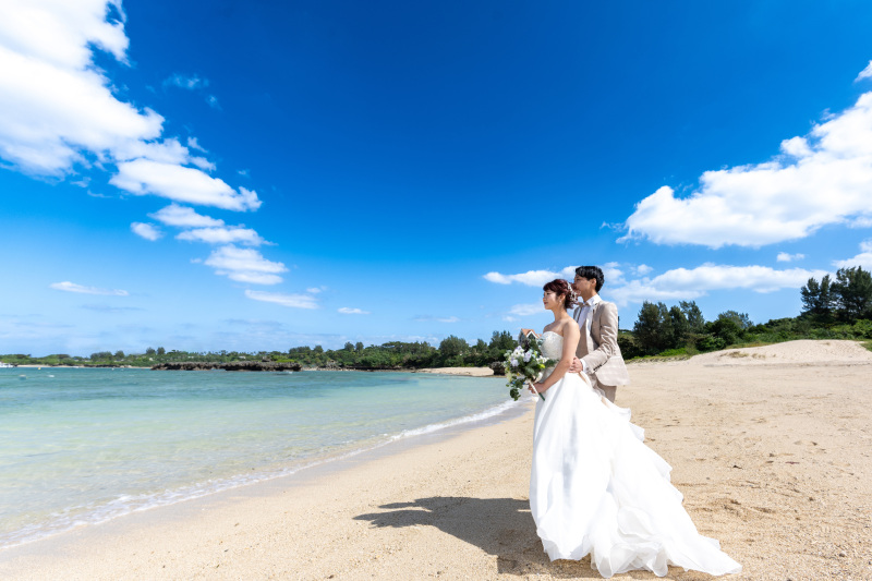 1月撮影まで毎月5組限定55000円！【ドローン写真付★おんなそんビーチフォト】