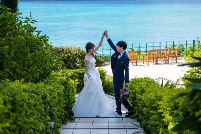結婚式の代わりの記念に「チャペルセレモニーフォト」★ムーンビーチ編