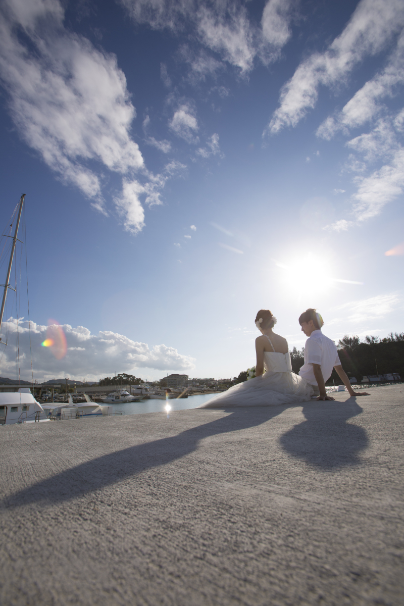 お客様の撮影レポート【おんなそんビーチフォトプラン】★結婚記念