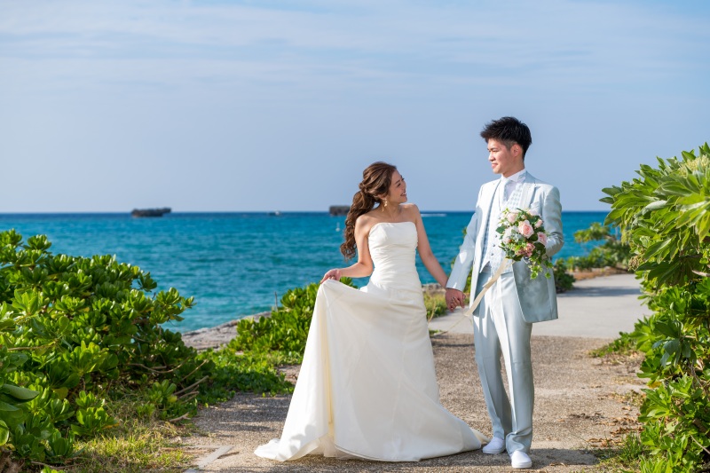 お客様の撮影レポート【おんなそんビーチフォトアルバムパッケージ】★結婚記念