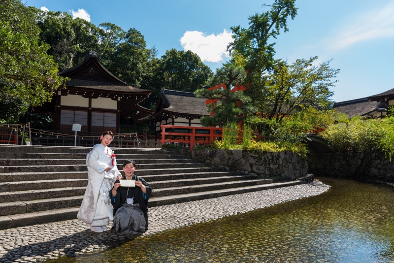 おすすめ贅沢プラン【ドレスでビーチフォト@沖縄+和装@京都下鴨神社】