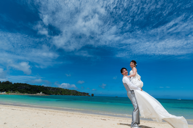 お客様の撮影レポート【おんなそんビーチフォトアルバムパッケージ】★結婚記念