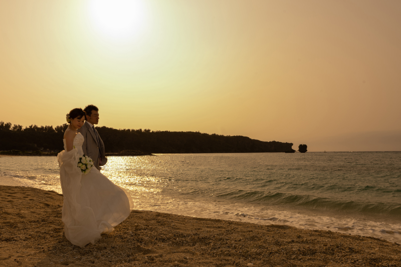 お客様の撮影レポート【おんなそんビーチフォト アルバムパッケージ】★ご結婚記念