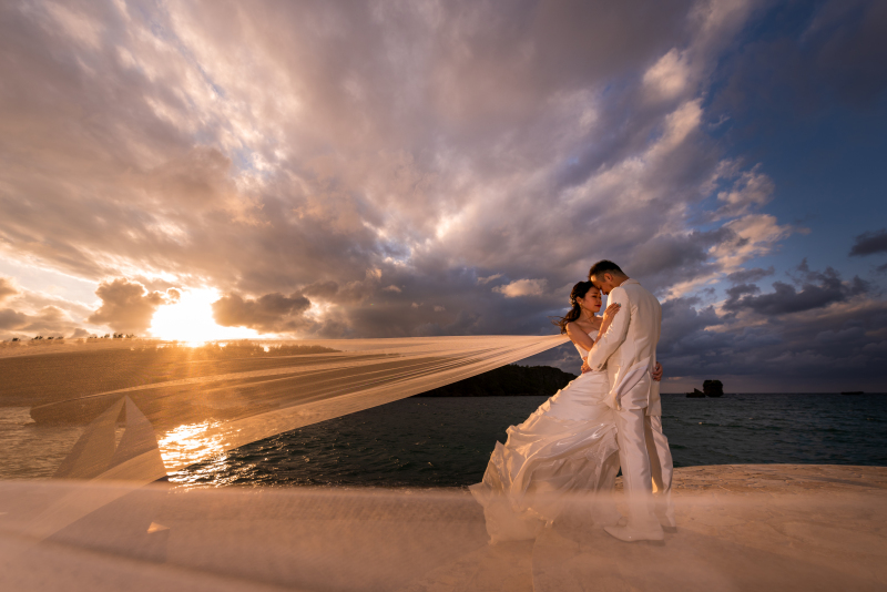 1月撮影まで毎月5組限定55000円！【ドローン写真付★おんなそんビーチフォト】