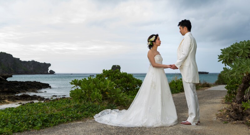 お客様の撮影レポート【おんなそんビーチフォトアルバムパッケージ】★冬の曇り空