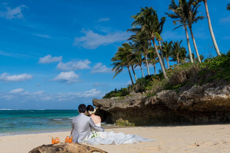 お客様の撮影レポート【ムーンビーチ&チャペルプレミアムフォト】★結婚記念