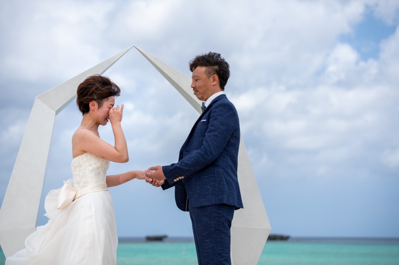 お客様の撮影レポート【おんなそんビーチフォトアルバムパッケージ】★結婚記念