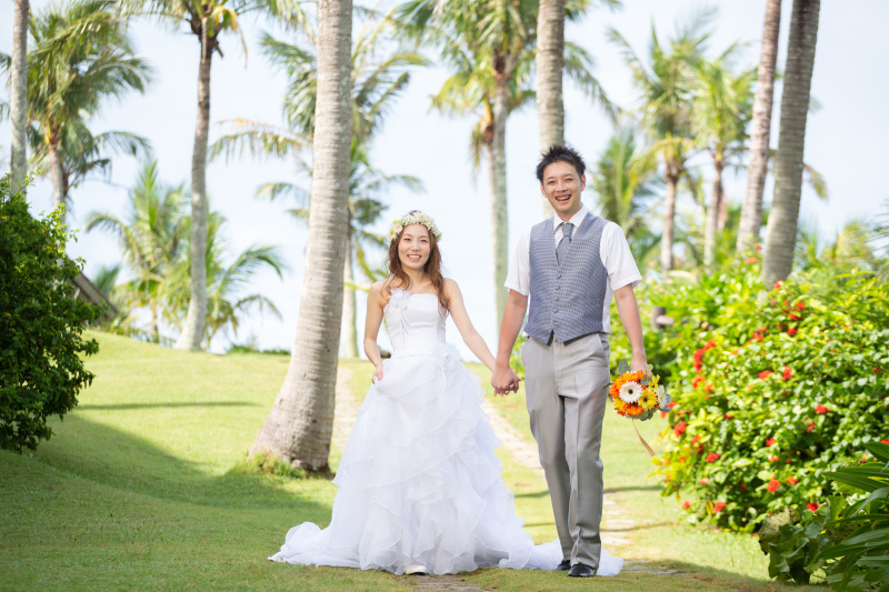 お客様の撮影レポート【ムーンビーチ&チャペルプレミアムフォト】★ご家族同行