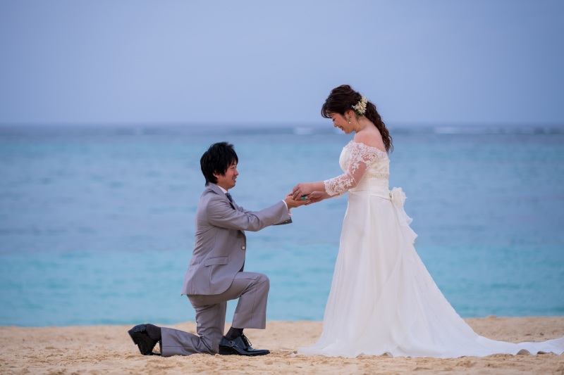 お客様の撮影レポート【ムーンビーチ&チャペルプレミアムフォトプラン】★結婚記念