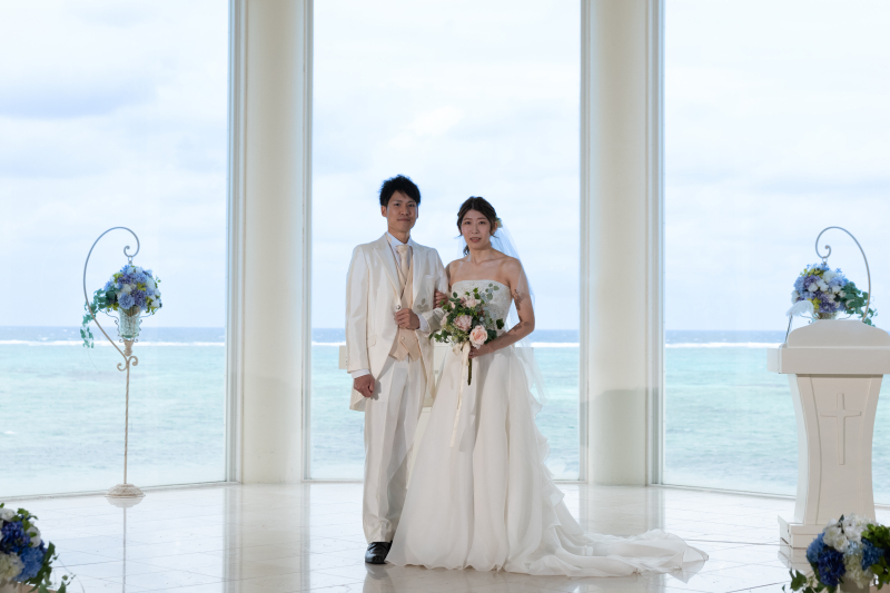 「結婚式のようなチャペルセレモニーフォト」★リザンシーパーク編