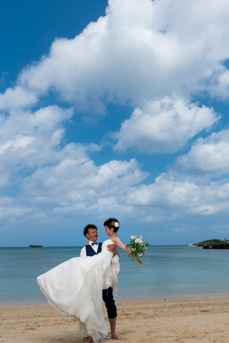 お客様の撮影レポート【おんなそんビーチフォトアルバムパッケージ】★結婚記念