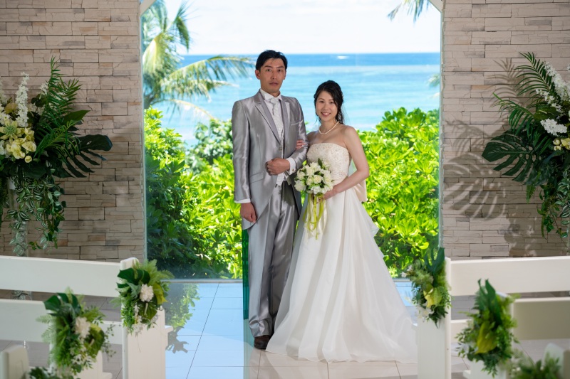 結婚式の代わりに「チャペルセレモニーフォト」★ムーンビーチ編