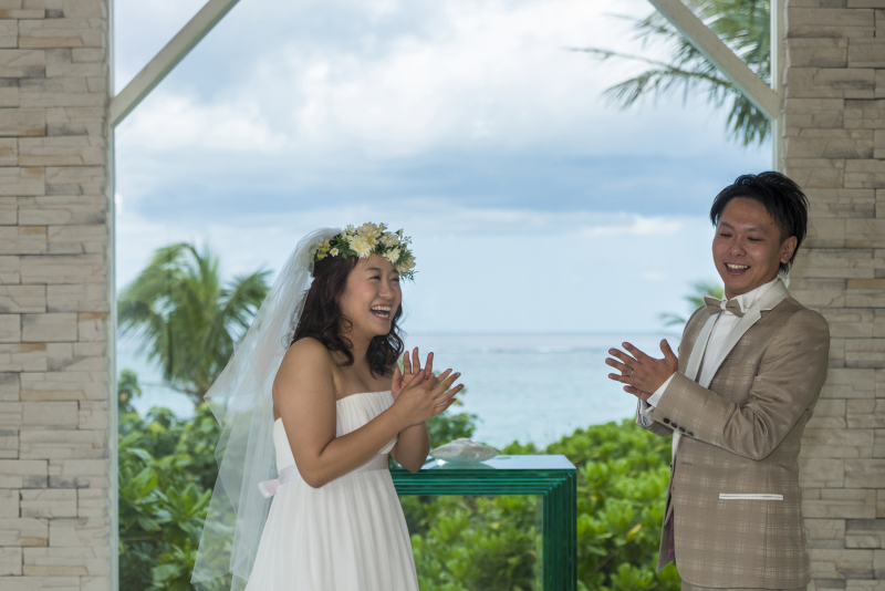 お客様の撮影レポート【ムーンビーチ＆チャペルプレミアムフォト】★お子様同行