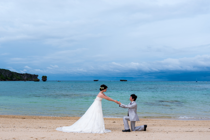 お客様の撮影レポート【おんなそんビーチフォトアルバムパッケージ】★結婚記念
