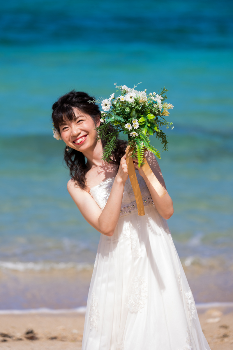 お客様の撮影レポート【おんなそんビーチフォトアルバムパッケージ】★結婚記念
