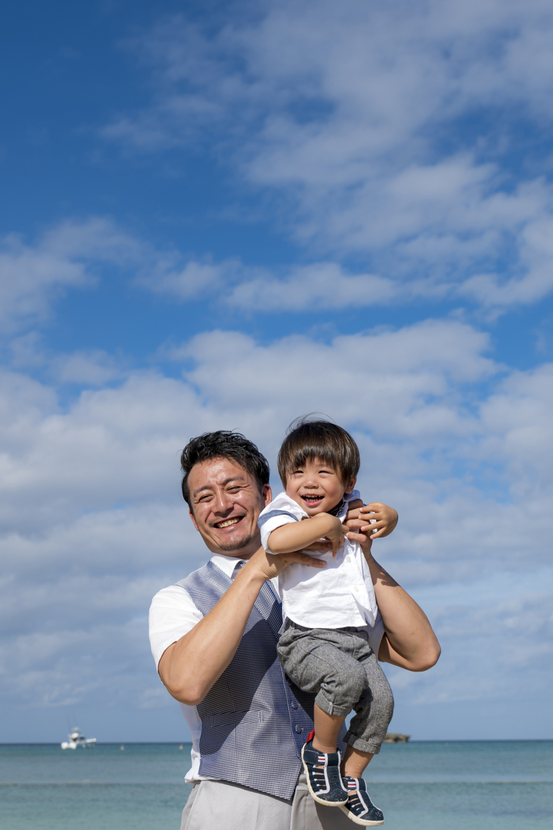 お客様の撮影レポート【おんなそんビーチフォトプラン】お子様同伴