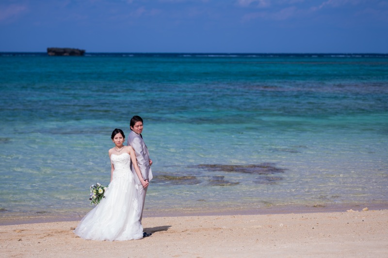 お客様の撮影レポート【おんなそんビーチフォトアルバムパッケージ】★結婚記念