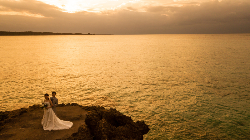 スタジオムーンのドローン撮影【恩納村のロケーションを満喫】