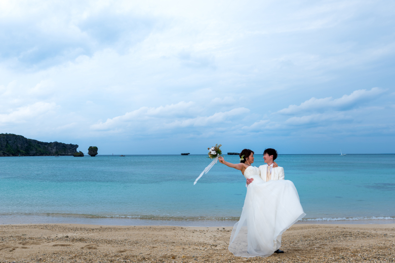 お客様の撮影レポート【おんなそんビーチフォトアルバムパッケージ】★結婚記念