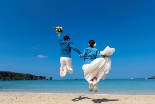 まだ間に合う！6月撮影限定【おんなそんビーチフォト55000円】★ドローン写真付