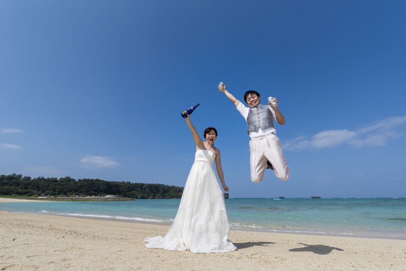 お客様の撮影レポート【おんなそんビーチフォトアルバムパッケージ】★前撮り