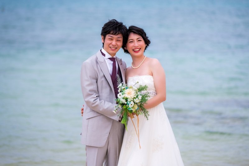 お客様の撮影レポート【おんなそんビーチフォトアルバムパッケージ】★結婚記念