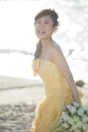 スタジオムーンのウエディングドレス【カラードレスにドレスチェンジ】