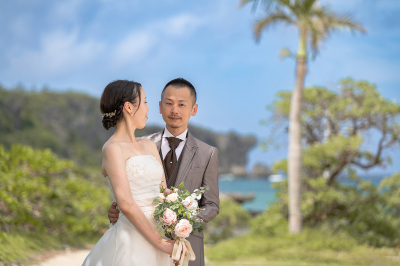 1月まで8万円【安心の衣裳追加料金なし！おんなそんビーチフォト】青空&美肌補正付