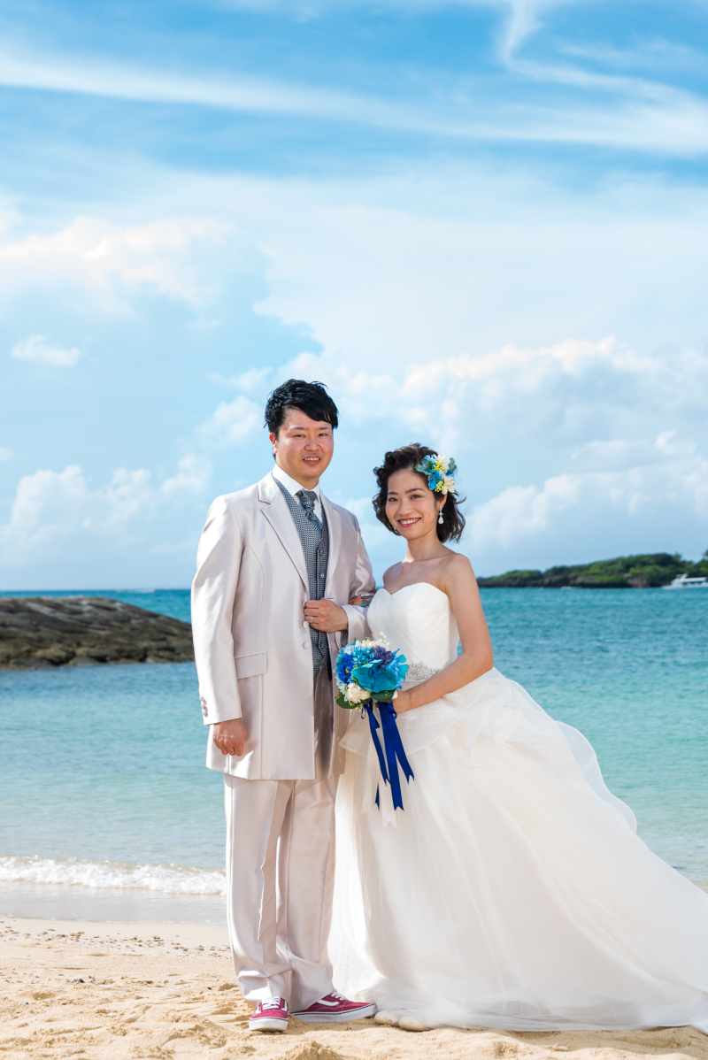 お客様の撮影レポート【おんなそんビーチフォトアルバムパッケージ】★ドローン撮影