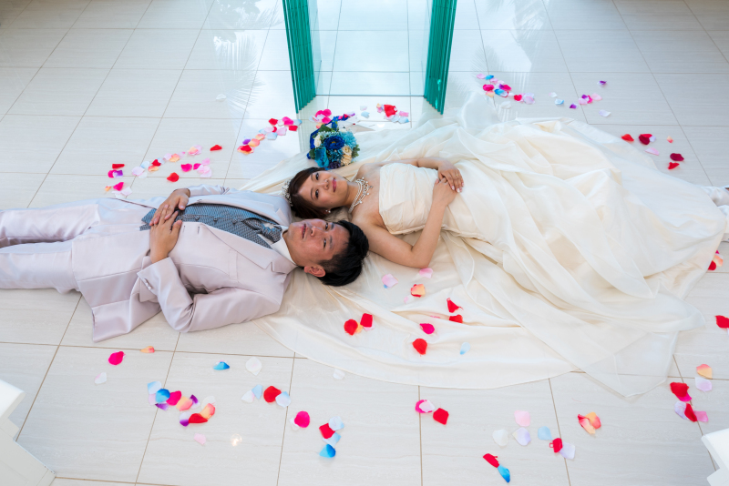 お客様の撮影レポート【ムーンビーチ&チャペルプレミアムフォト】★結婚記念