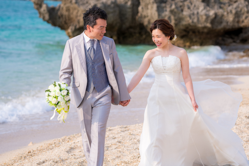 お客様の撮影レポート【おんなそんビーチフォト アルバムパッケージ】★ご結婚記念