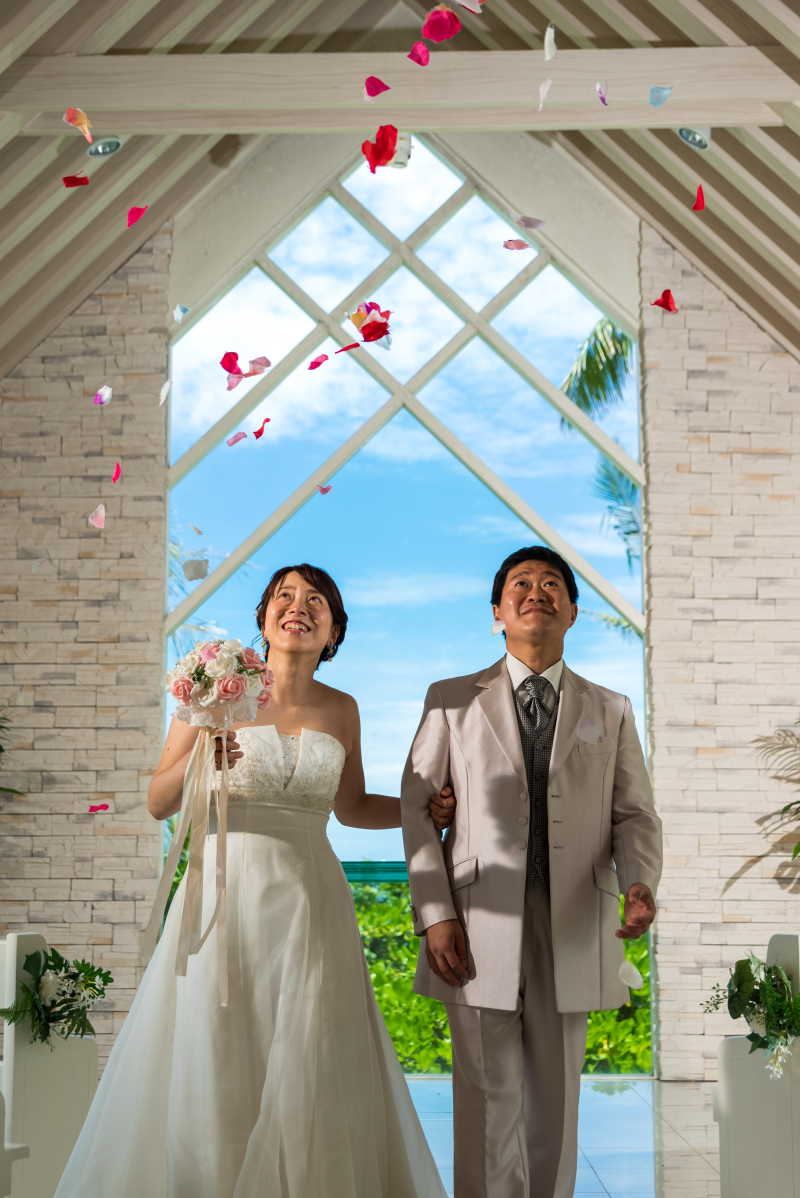 お客様の撮影レポート【ムーンビーチ＆チャペルプレミアムフォト】★結婚記念