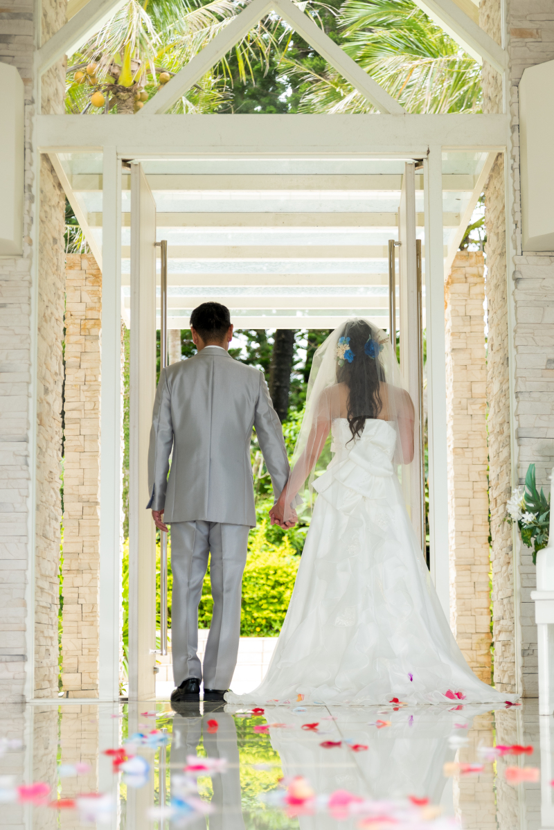 お客様の撮影レポート【ムーンビーチ＆チャペルプレミアムフォト】