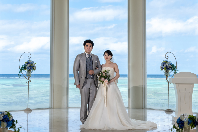 「結婚式のようなチャペルセレモニーフォト」★リザンシーパーク編