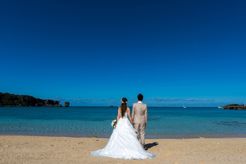 お客様の撮影レポート【おんなそんビーチフォトアルバムパッケージ】★結婚記念