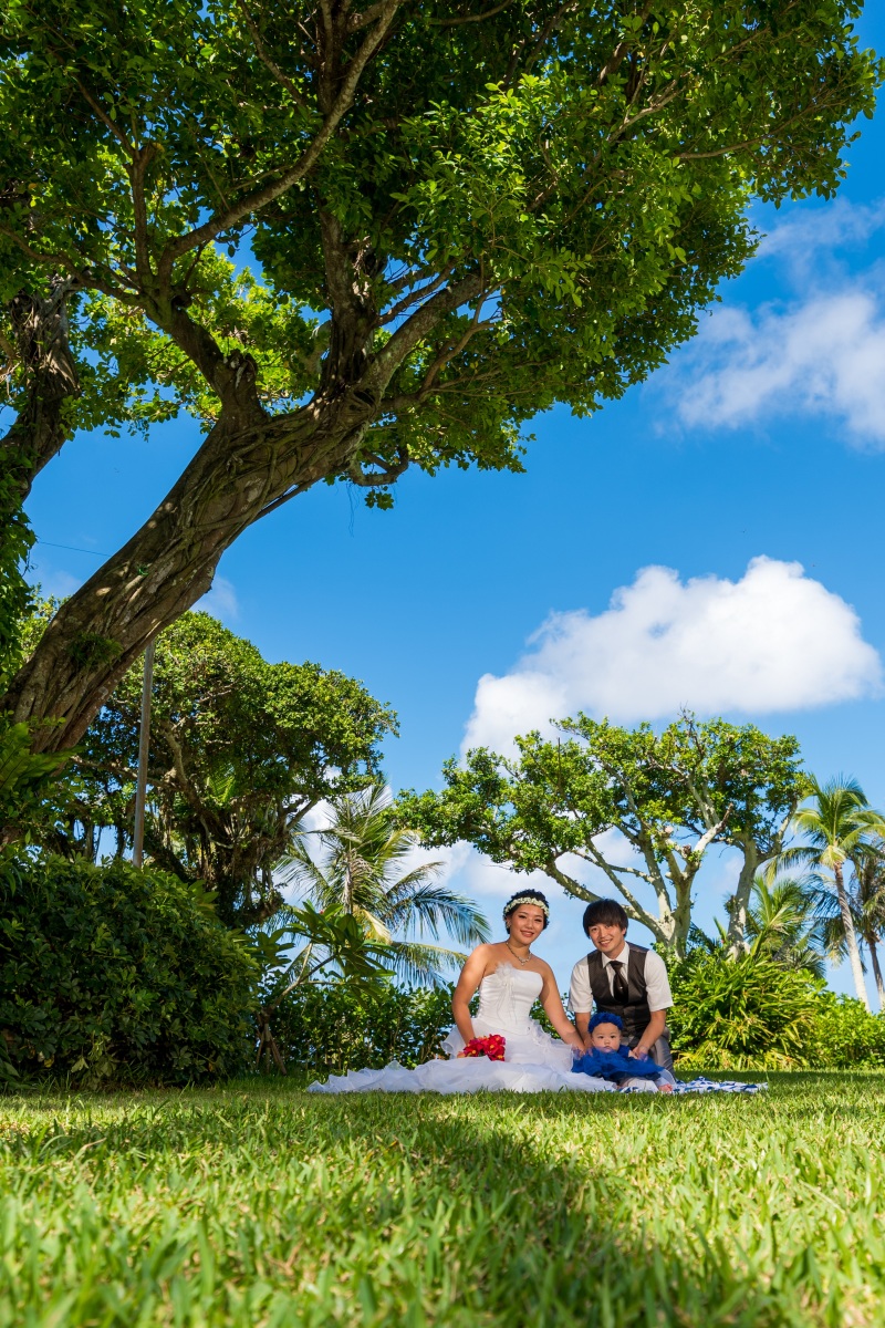 お客様の撮影レポート【ムーンビーチプレミアム アルバムパッケージ】★ご家族同行