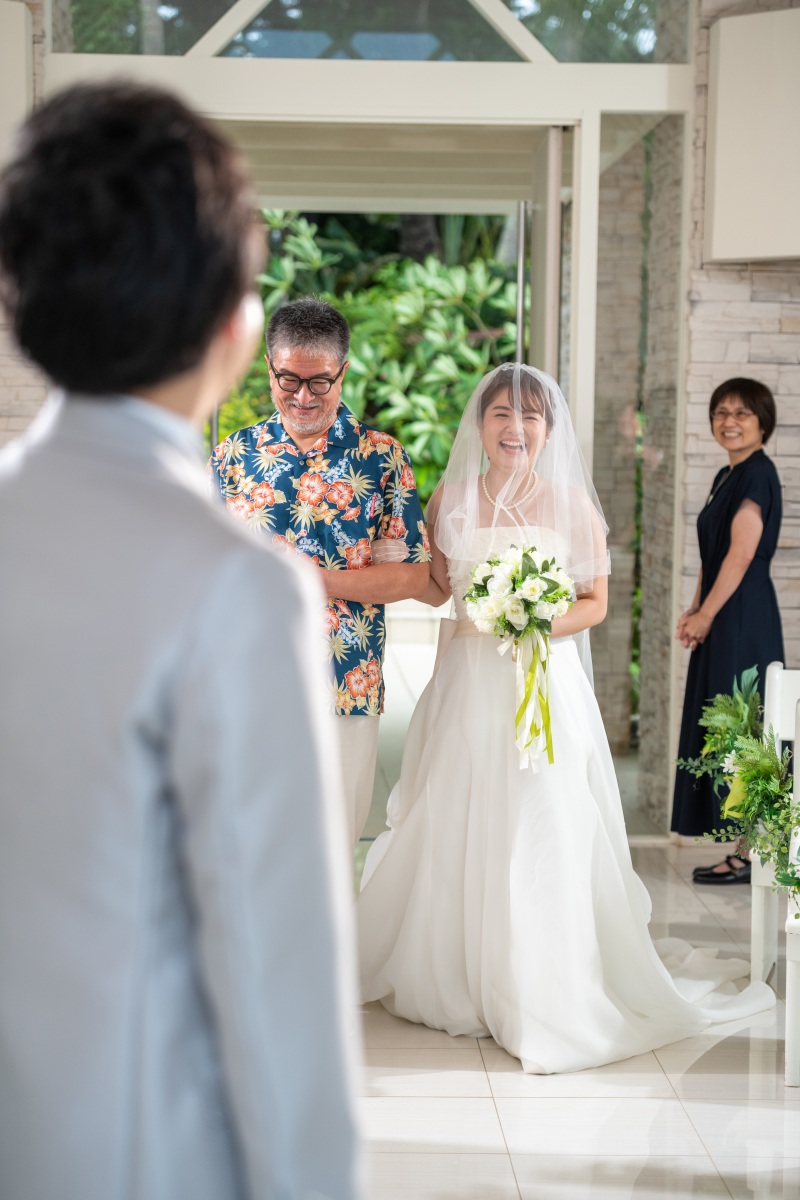 「結婚式のようなチャペルセレモニーフォト」★ムーンビーチ編