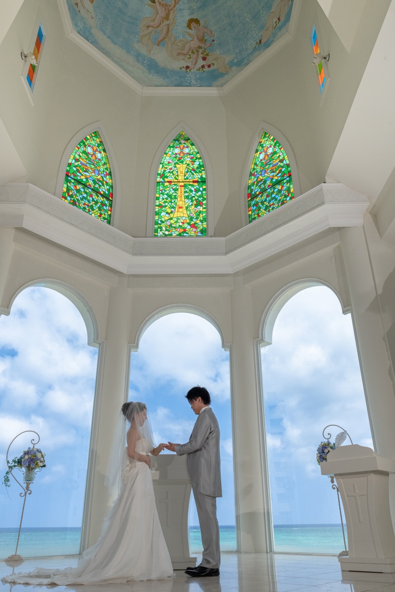 「まるで結婚式のようなチャペルセレモニーフォト」★リザンシーパーク編