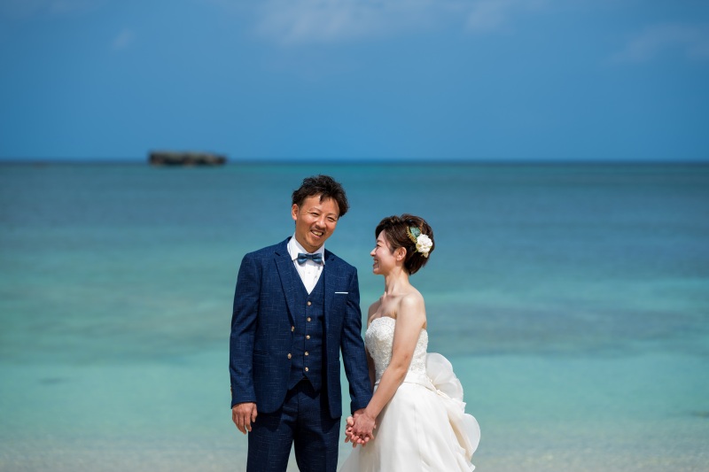 お客様の撮影レポート【おんなそんビーチフォトアルバムパッケージ】★結婚記念