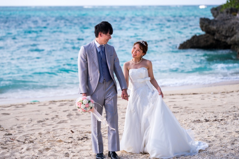 お客様の撮影レポート【ムーンビーチ＆チャペルプレミアムフォト】★サンセット