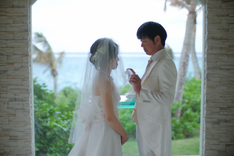 お客様の撮影レポート【ムーンビーチ&チャペルプレミアムフォトプラン】★結婚記念