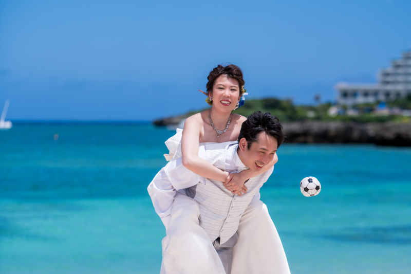 お客様の撮影レポート【おんなそんビーチフォトアルバムパッケージ】★結婚記念